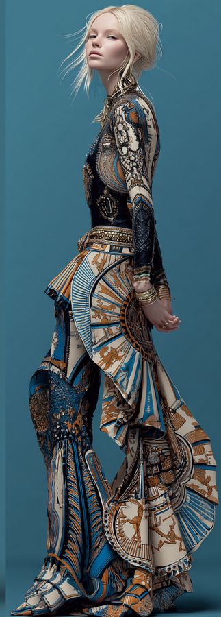 AI-generated look, vibrant grace 1