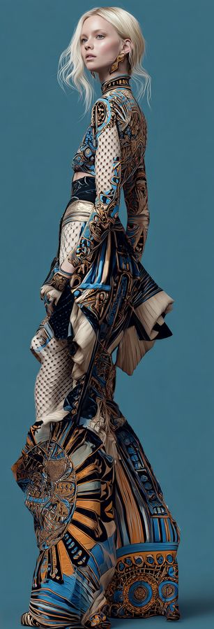 AI-generated look, vibrant grace 2
