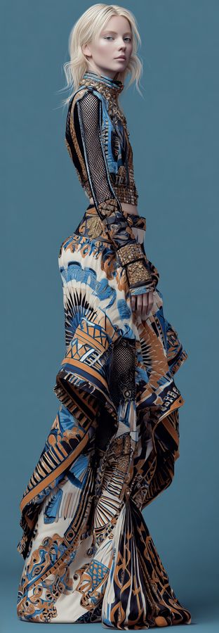 AI-generated look, vibrant grace 3