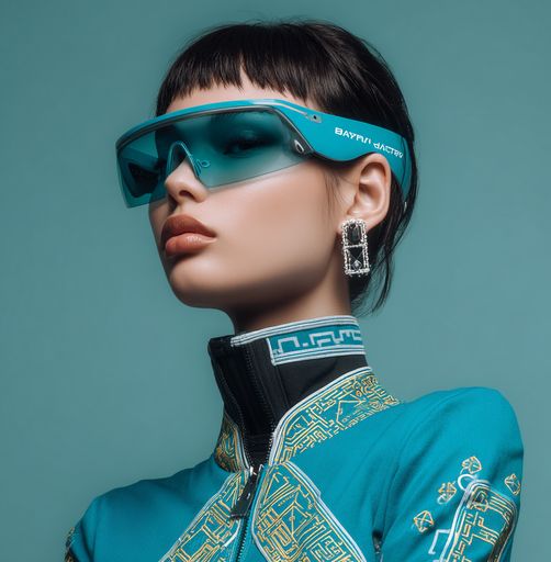 AI-generated accessory portrait with sunglasses